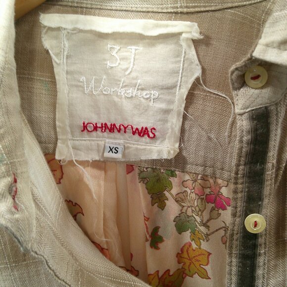 Johnny Was Western Button Feminine Long Sleeve Blouse Size XS - Picture 6 of 9